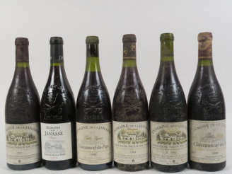 Vente aux enchères 6 BOUTEILLES CHATEAUNEUF DU PAPE DOMAINE DE LA JANASSE BLS : 1 'VIEILL