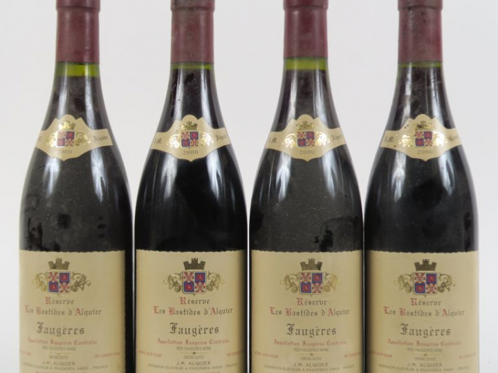 4 BOUTEILLES FAUGÈRES 'LES BASTIDES D'ALQUIER' J.M. ALQUIER - 2000