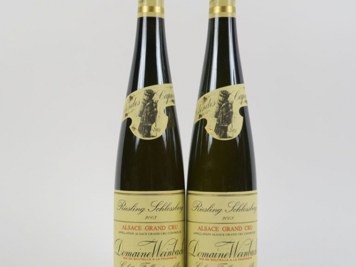 2 BOUTEILLES CLOS DES CAPUCINS RIESLING SCHLOSSBERG DOMAINE WEINBACH -