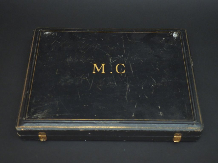 Service à glace en argent et vermeil, poinçon Minerve, à décor de bran