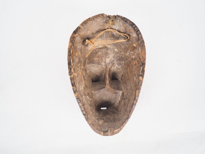 Masque portrait ndoma Baoule, Côte d’Ivoire Bois à patine brune à brun