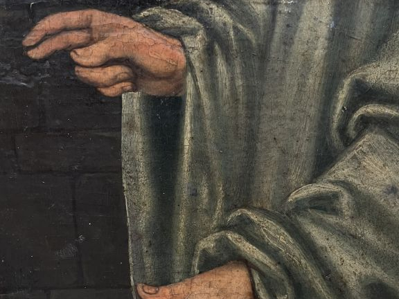Lucas CRANACH le jeune (Wittenberg 1515 - Weimar 1586)  "Le Christ et 