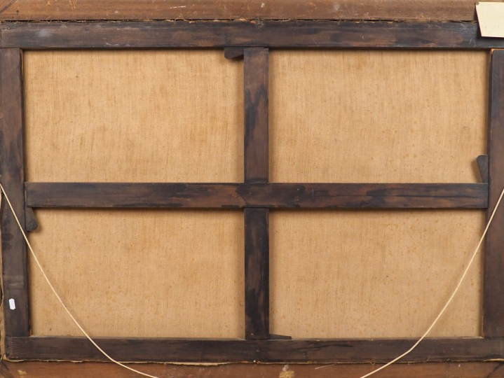 Ecole française XIXème dans le goût du XVIIème. "Nature morte". Grande