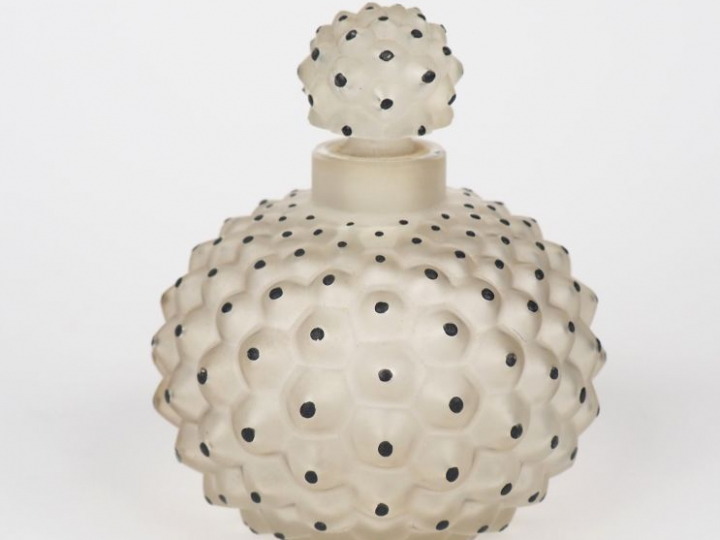 LALIQUE France. Flacon "Cactus", signé. H. 12 cm.