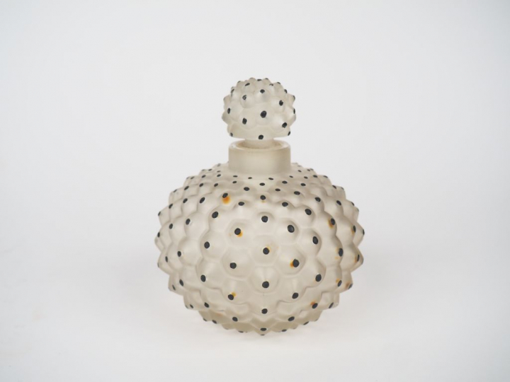 LALIQUE France. Flacon "Cactus", signé. H. 12 cm.