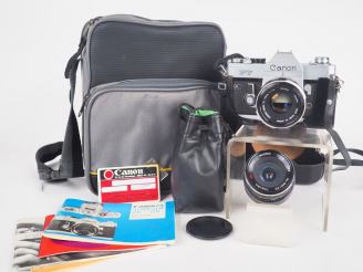 Vente aux enchères CANON FT QL avec objectifs : CANON FL 1 : 1.8/f=50 mm n°861965 TOKURA 
