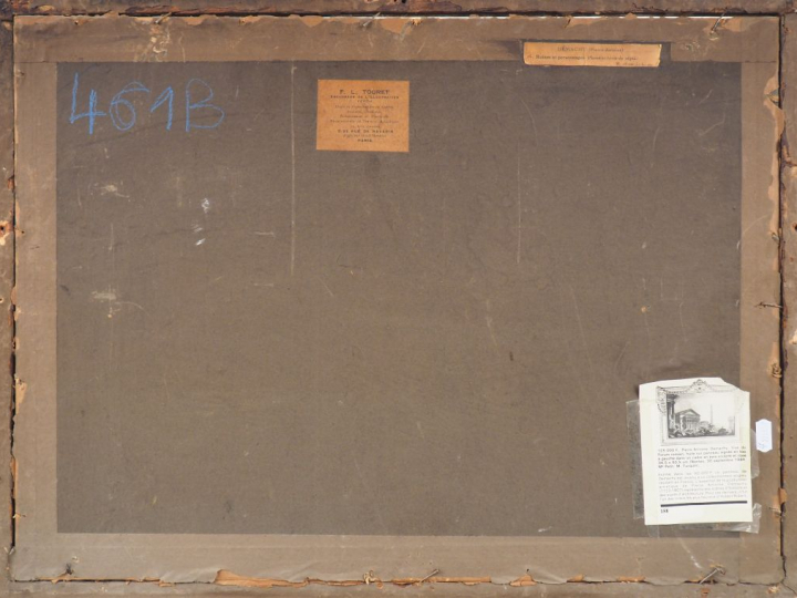 Pierre Antoine DEMACHY (attribué à) "Personnages sous une arche de pon