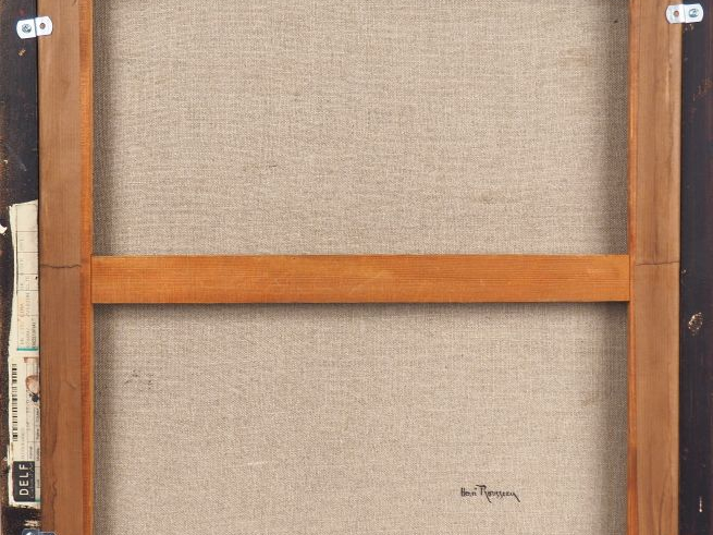 Henri ROUSSEAU. (attribué à). "Jardin de la ferrage à Grasse". Huile s