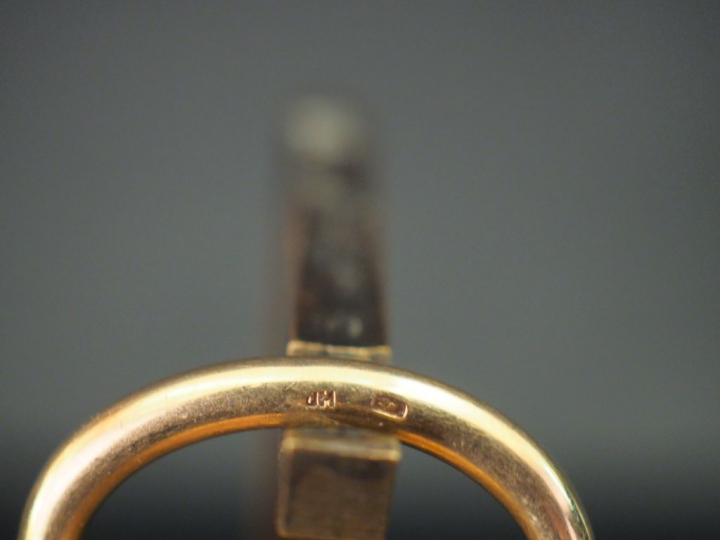 ZENITH Montre de gousset aveugle en or jaune, à décor de cartouche mon