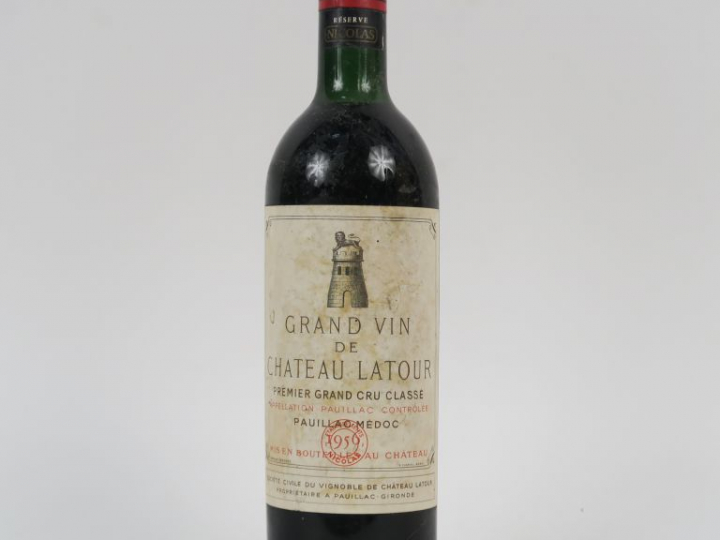 1 BOUTEILLE CHÂTEAU LATOUR 1er GCC PAUILLAC - 1956 - LB