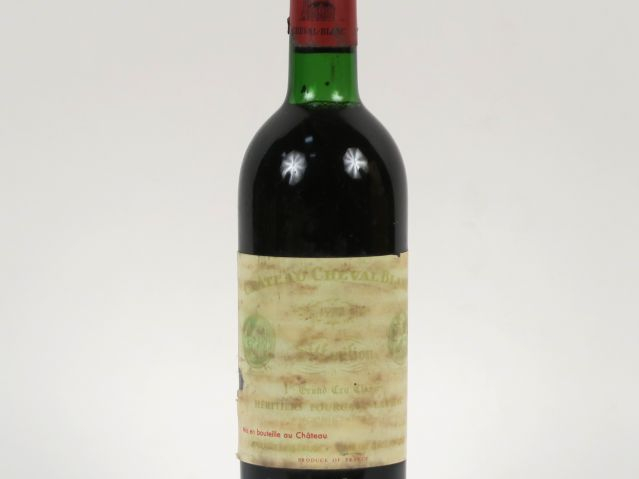 1 BOUTEILLE CHÂTEAU CHEVAL BLANC 1er GCC ST EMILION - 1972 - BG/EF