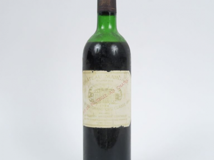 1 BOUTEILLE CHÂTEAU MARGAUX 1er GCC MARGAUX - 1974 - MEP-BEP/EF