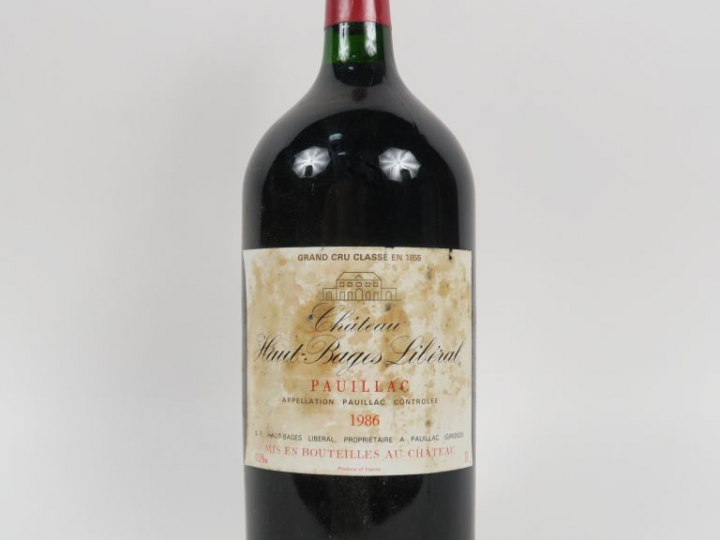 1 DOUBLE MAGNUM (3 L) CHÂTEAU HAUT BAGES LIBERAL GCC PAUILLAC - 1986 -
