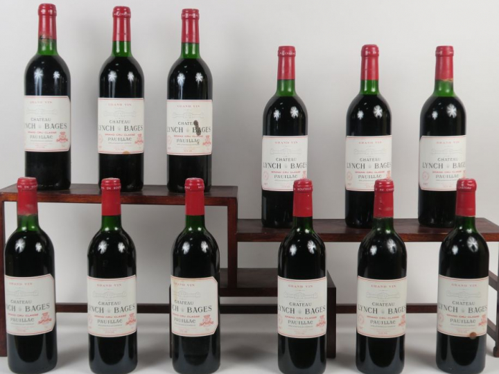 12 BOUTEILLES CHÂTEAU LYNCH BAGES GCC PAUILLAC - 1987 - CBO - 6 LB/1 L
