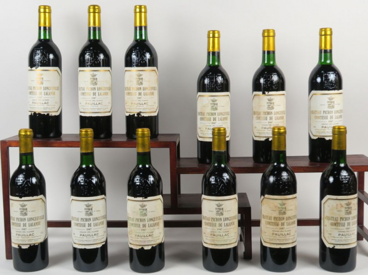 12 BOUTEILLES CHÂTEAU PICHON LONGUEVILLE COMTESSE DE LALANDE GCC PAUIL