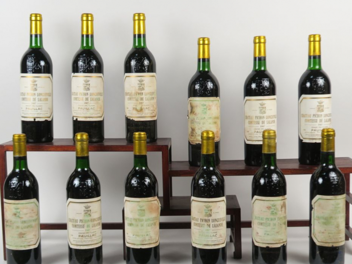 12 BOUTEILLES CHÂTEAU PICHON LONGUEVILLE COMTESSE DE LALANDE GCC PAUIL