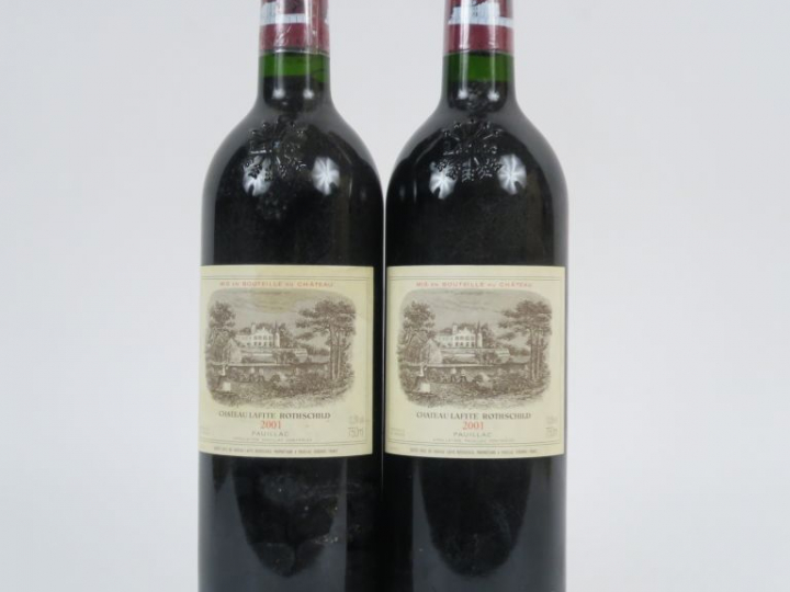 2 BOUTEILLES CHÂTEAU LAFITE ROTHSCHILD 1er GCC PAUILLAC - 2001