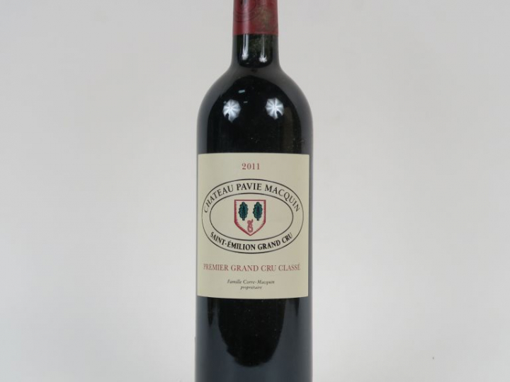 1 BOUTEILLE CHÂTEAU PAVIE MACQUIN 1er GCC ST EMILION - 2011