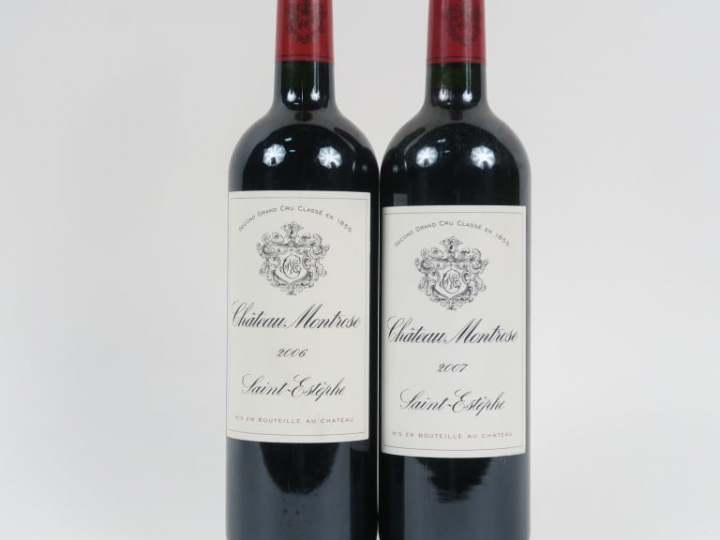 2 BOUTEILLES CHÂTEAU MONTROSE GCC ST ESTEPHE - 1 de 2006/1 de 2007