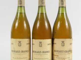 Vente aux enchères 3 BOUTEILLES MEURSAULT 1er CRU CHARMES DOMAINE COMTES DE LAFON - 1979 
