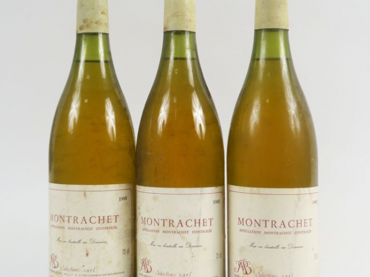 3 BOUTEILLES MONTRACHET NOËL BOUTON - 1985