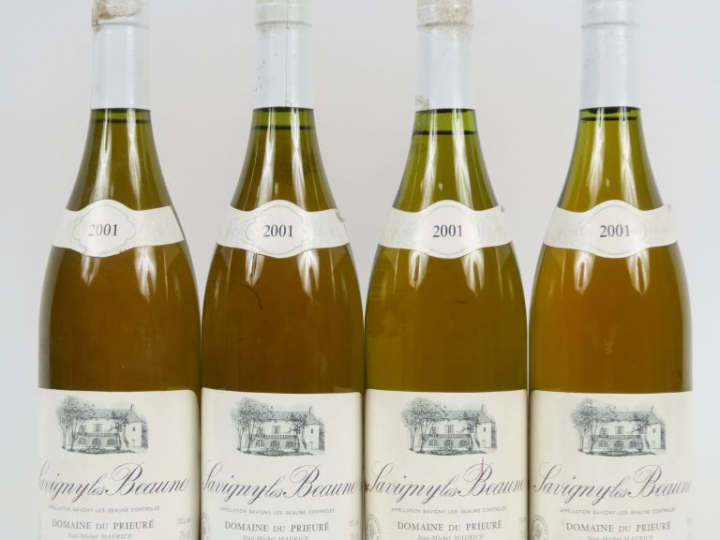 4 BOUTEILLES SAVIGNY LES BEAUNE DOMAINE DU PRIEURÉ - 2001