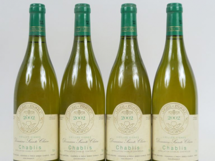 4 BOUTEILLES CHABLIS 'VIEILLES VIGNES' DOMAINE SAINTE CLAIRE JEAN MARC