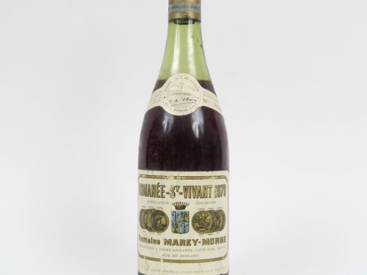 1 BOUTEILLE ROMANÉE ST VIVANT DOMAINE MAREY MONGE - 1970 - 5,5 CM