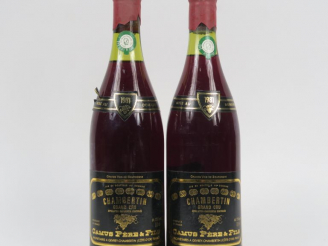 Vente aux enchères 2 BOUTEILLES CHAMBERTIN GC CAMUS PÈRE   FILS - 1981