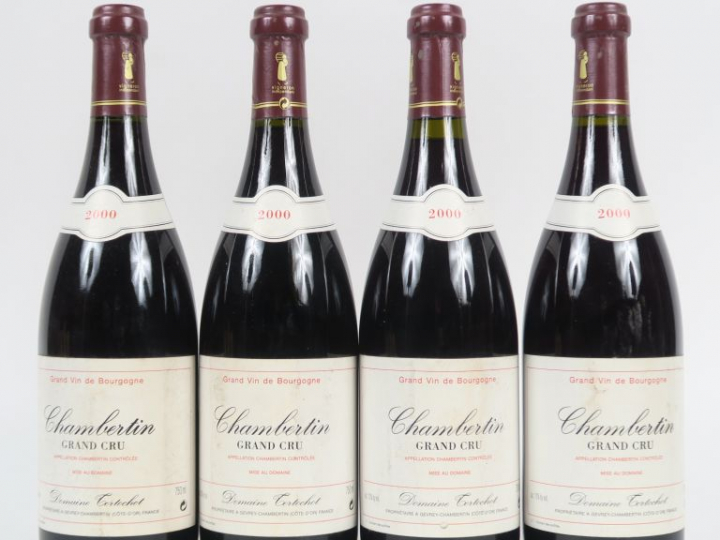 4 BOUTEILLES CHAMBERTIN GC DOMAINE TORTOCHOT - 2000