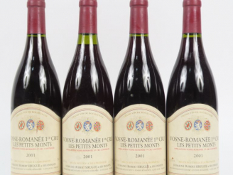Vente aux enchères 4 BOUTEILLES VOSNE ROMANÉE 1er CRU ' LES PETITS MONTS' DOMAINE ROBERT 