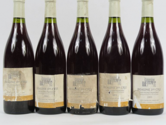 Vente aux enchères 5 BOUTEILLES BEAUNE 1er CRU 'LES VIGNES FRANCHES' LES CAVES DU PRIEURÉ
