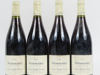 Vente aux enchères 4 BOUTEILLES POMMARD DOMAINE RODOLPHE DEMOUGEOT - 2002