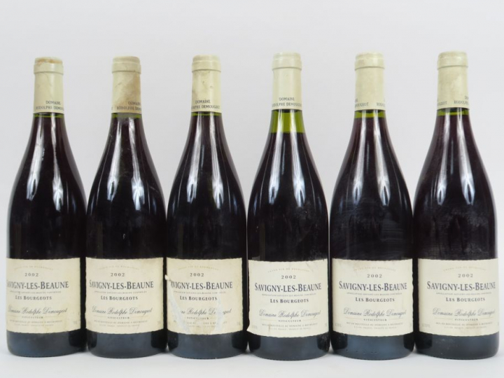 6 BOUTEILLES SAVIGNY LES BEAUNE 'LES BOURGEOTS' DOMAINE RODOLPHE DEMOU