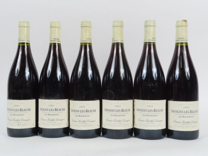 6 BOUTEILLES SAVIGNY LES BEAUNE 'LES BOURGEOTS' DOMAINE RODOLPHE DEMOU