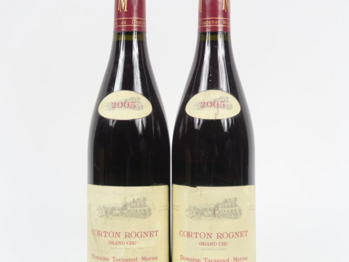 2 BOUTEILLES CORTON ROGNET GC DOMAINE TAUPENOT MERME - 2005