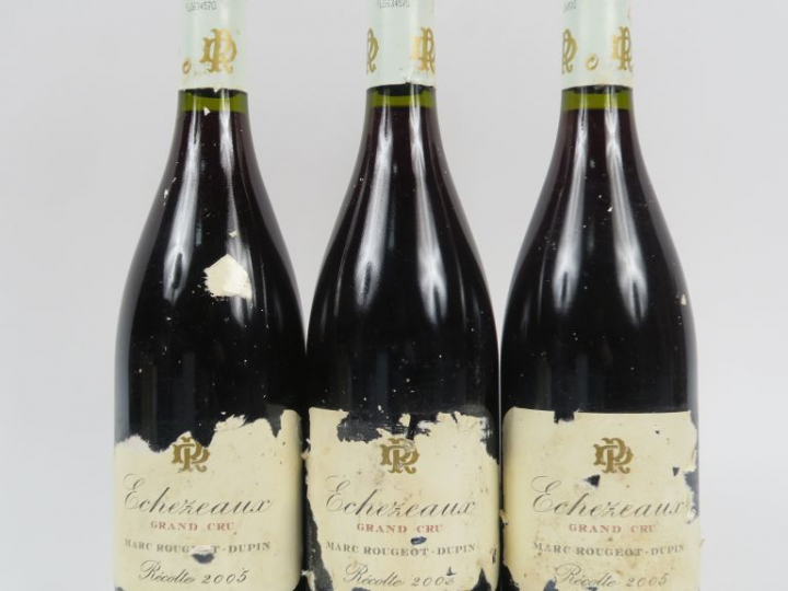3 BOUTEILLES ECHEZEAUX GC MARC ROUGEOT DUPIN - 2005 - EA