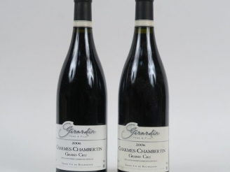 Vente aux enchères 2 BOUTEILLES CHARMES CHAMBERTIN GC GIRARDIN PÈRE   FILS - 2006