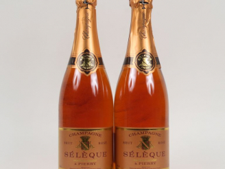 Vente aux enchères 2 BOUTEILLES CHAMPAGNE ROSÉ SÉLÈQUE