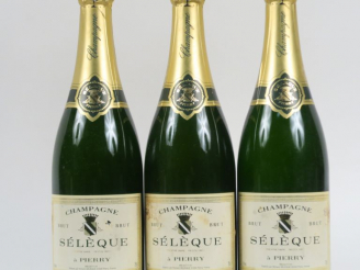 Vente aux enchères 3 BOUTEILLES CHAMPAGNE SÉLÈQUE 