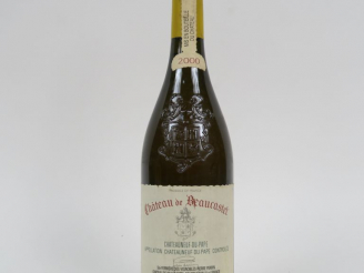 Vente aux enchères 1 BOUTEILLE CHÂTEAUNEUF DU PAPE BLANC CHÂTEAU DE BEAUCASTEL - 2000