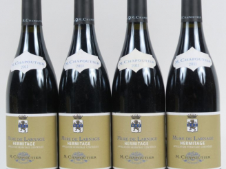 Vente aux enchères 4 BOUTEILLES HERMITAGE 'MURE DE LARNAGE' M. CHAPOUTIER - 2011