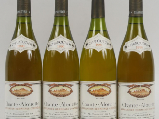 Vente aux enchères 4 BOUTEILLES HERMITAGE BLANC 'CHANTE ALOUETTE' M. CHAPOUTIER - 3 de 19