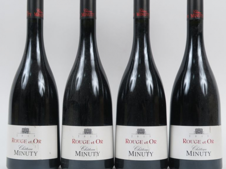 4 BOUTEILLES CHÂTEAU MINUTY 'ROUGE ET OR' CÔTES DE PROVENCE - 2013