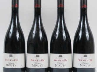 Vente aux enchères 4 BOUTEILLES CHÂTEAU MINUTY 'ROUGE ET OR' CÔTES DE PROVENCE - 2013