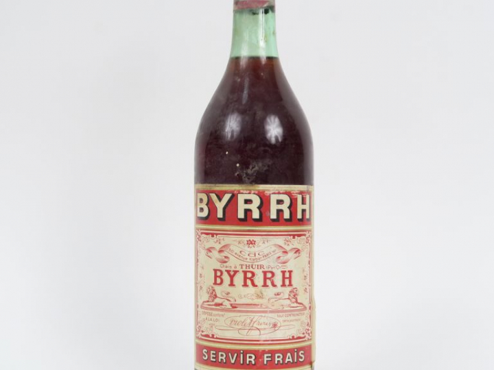 1 TRÈS VIEILLE BOUTEILLE BYRRH - CAPS ÉTAIN/BOUCHON LIÈGE