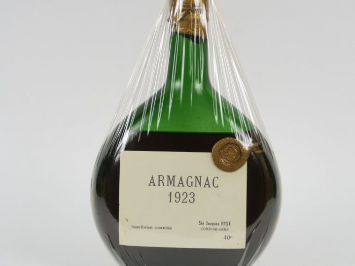 1 BOUTEILLE ARMAGNAC RYST - 1923 - COFFRET - NIVEAU BAS