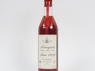 Vente aux enchères 1 BOUTEILLE ARMAGNAC CASTAREDE - 1959 - CBO - MISE : 13/01/2004