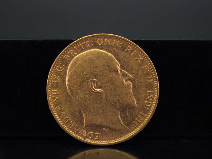 Souverain or, 1904, Edouard VII. FRAIS ACHETEURS 5% TTC.   