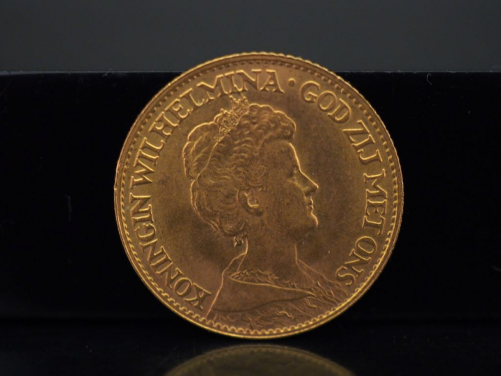 Pièce de 10 Gulden or, 1917.  FRAIS ACHETEURS 5% TTC.   